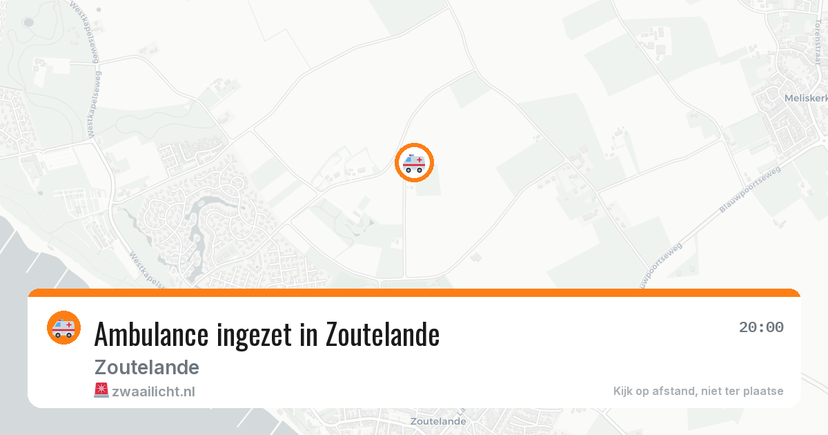 Ambulance ingezet in Zoutelande — 13 aug 2026