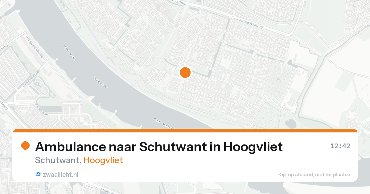 Ambulance naar Schutwant in Hoogvliet — 16 aug 2026