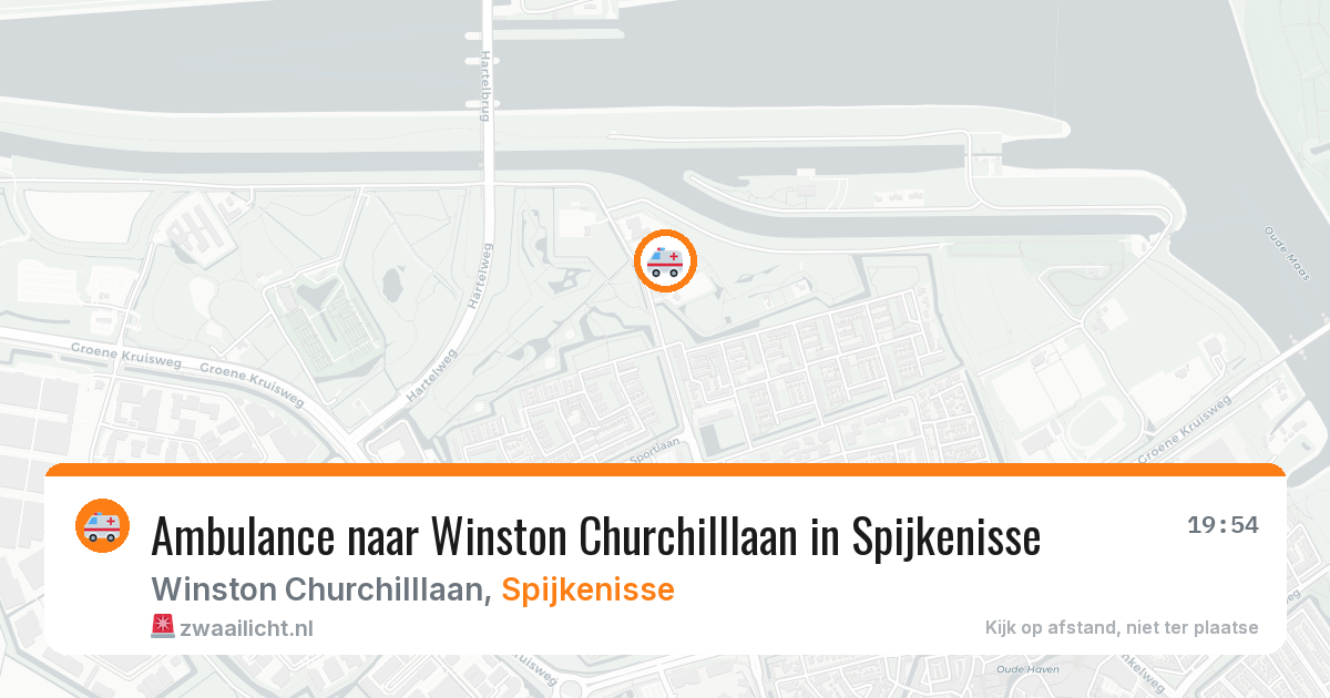 Ambulance naar Winston Churchilllaan in Spijkenisse — 12 jun 2026