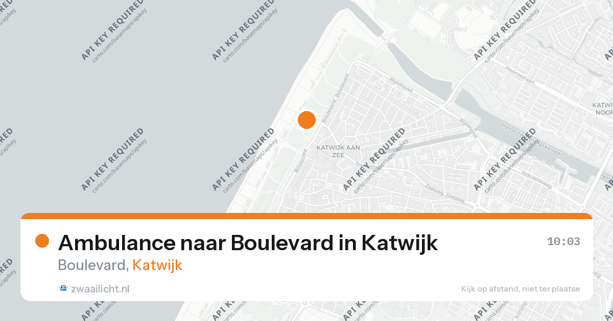 Ambulance naar Boulevard in Katwijk — 23 jul 2026
