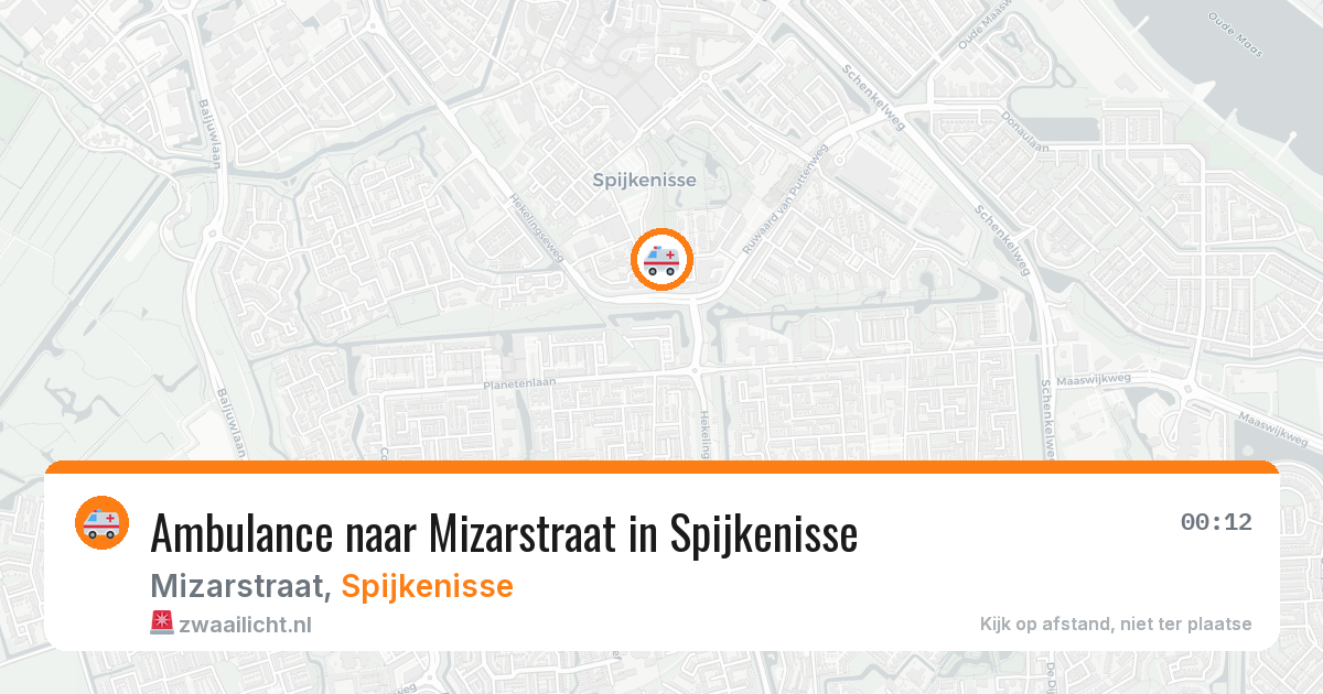 Ambulance naar Mizarstraat in Spijkenisse — 23 mei 2026