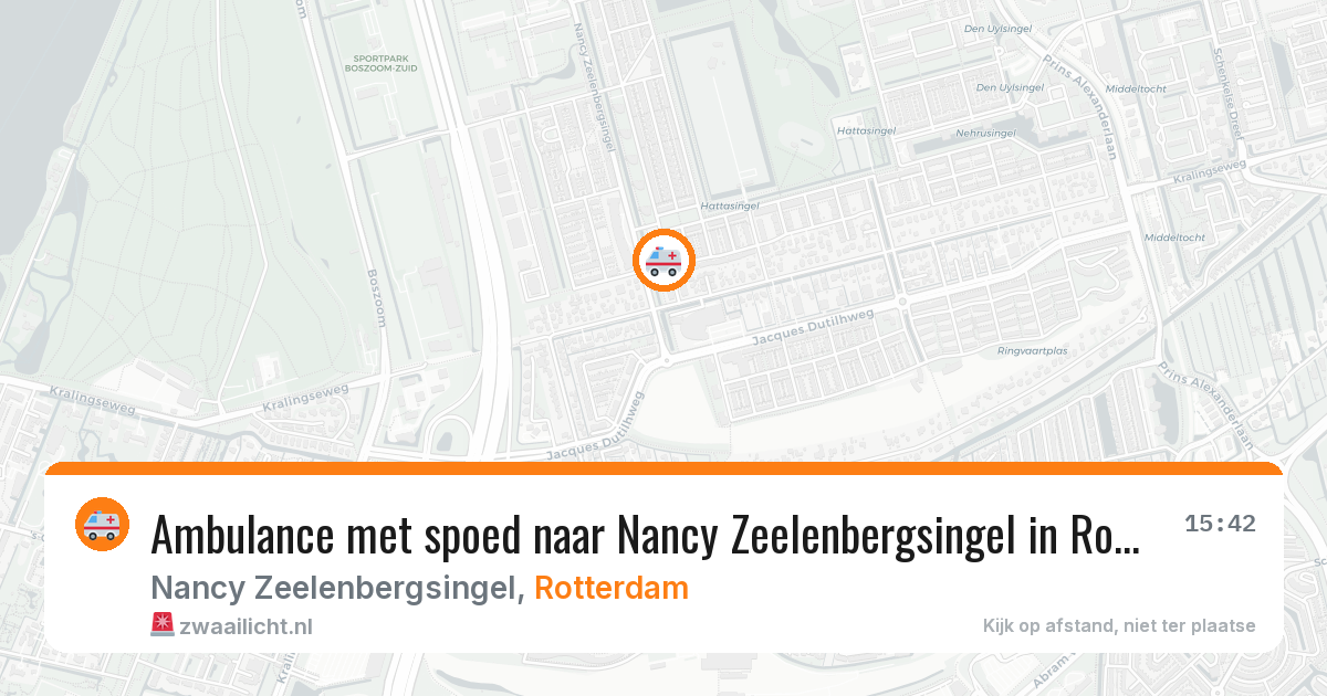 Ambulance met spoed naar Nancy Zeelenbergsingel in Rotterdam — 19 mei 2026