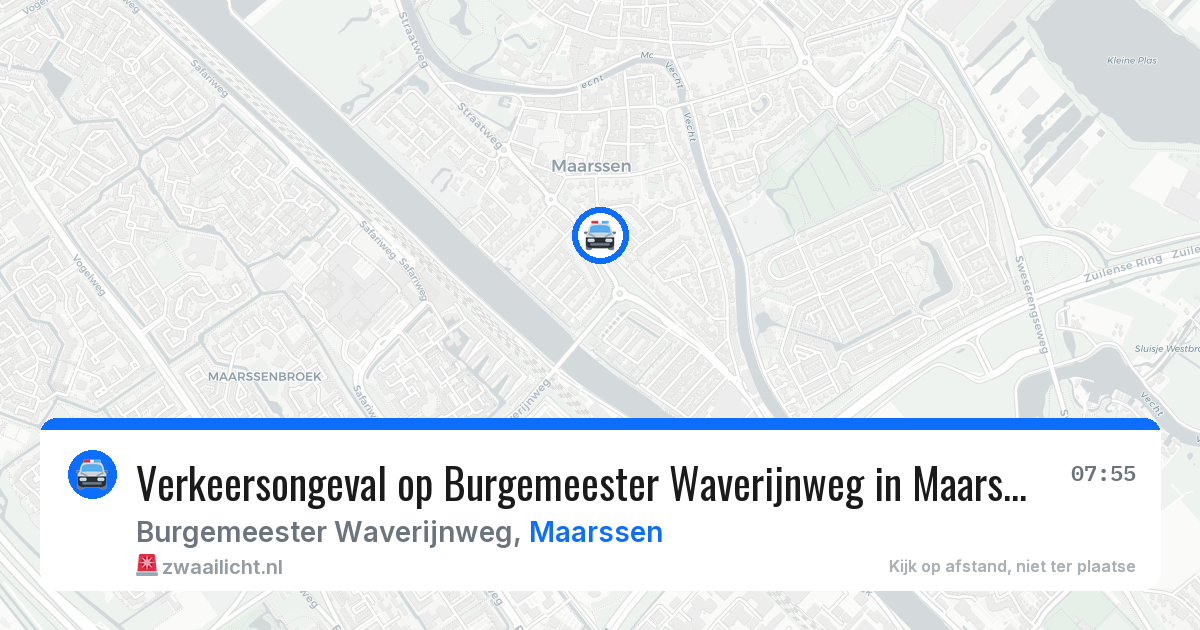 Verkeersongeval op Burgemeester Waverijnweg in Maarssen — 10 apr 2026