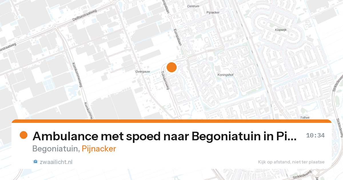 Ambulance met spoed naar Begoniatuin in Pijnacker — 18 feb 2026