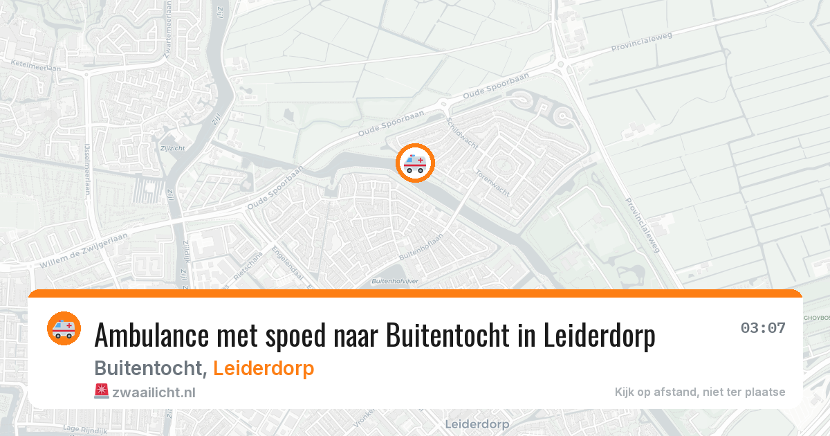 Ambulance met spoed naar Buitentocht in Leiderdorp — 26 jan 2026