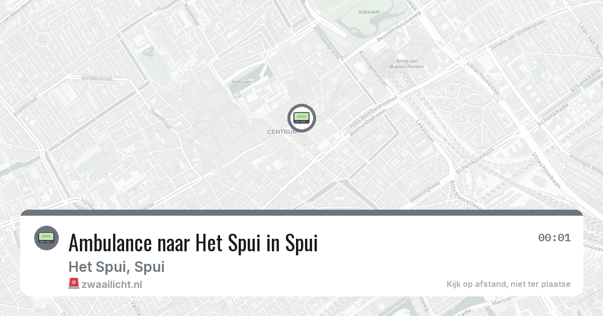Ambulance naar Het Spui in Spui — 17 jun 2026