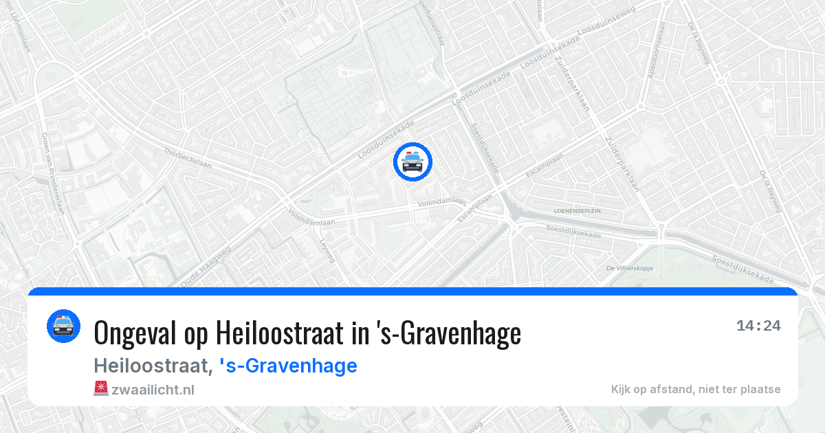 Ongeval op Heiloostraat in 's-Gravenhage — 9 jun 2026