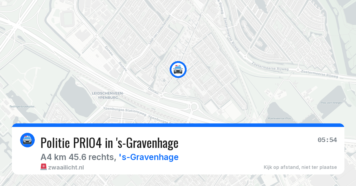Politie PRIO4 in 's-Gravenhage — 2 apr 2026 | 🚨 Zwaailicht.nl