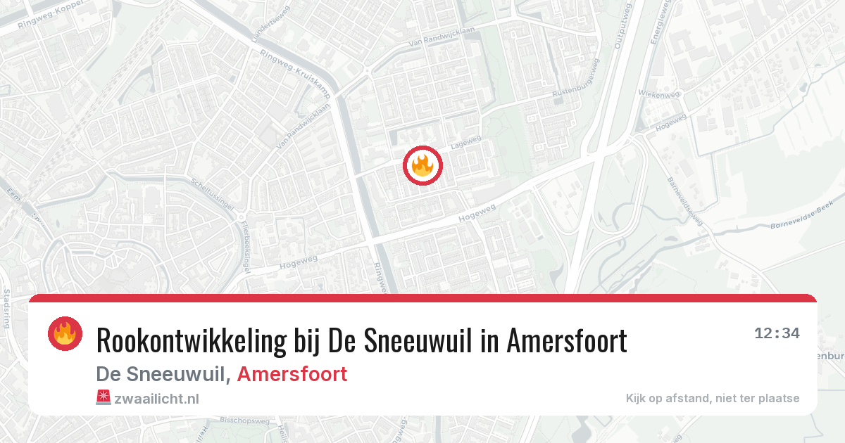 Rookontwikkeling bij De Sneeuwuil in Amersfoort — 14 jun 2026