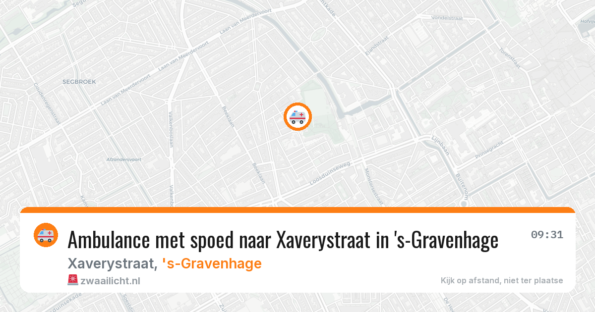 Ambulance met spoed naar Xaverystraat in 's-Gravenhage — 28 jun 2026