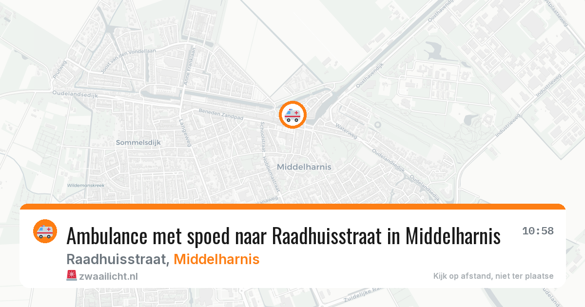Ambulance met spoed naar Raadhuisstraat in Middelharnis — 21 mei 2026