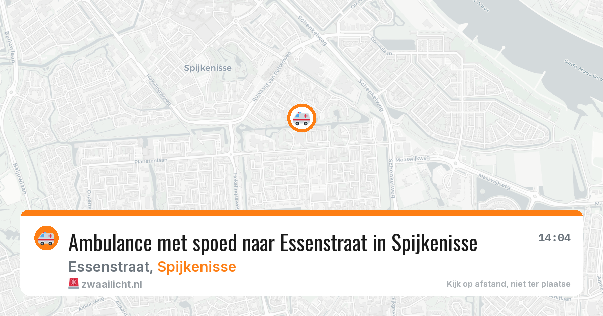 Ambulance met spoed naar Essenstraat in Spijkenisse — 17 mrt 2026