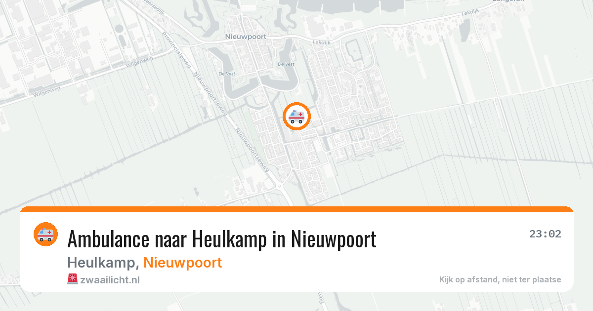 Ambulance naar Heulkamp in Nieuwpoort — 15 jun 2026