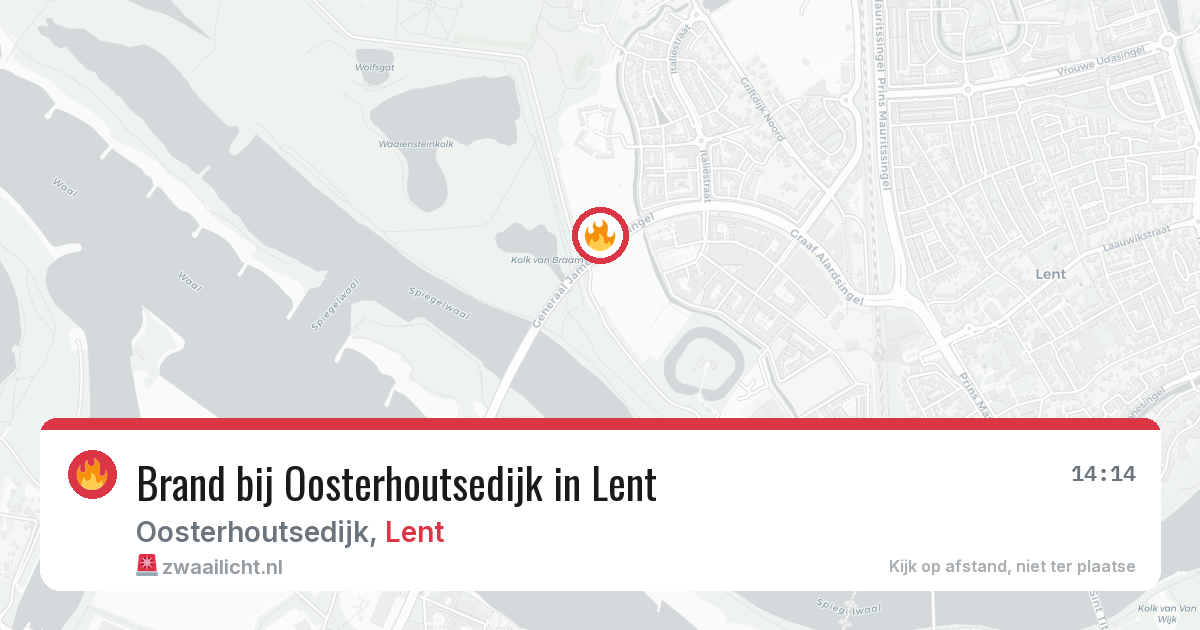 Brand bij Oosterhoutsedijk in Lent — 21 jun 2026