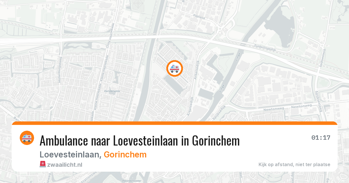 Ambulance naar Loevesteinlaan in Gorinchem — 12 apr 2026