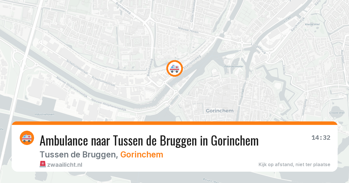 Ambulance naar Tussen de Bruggen in Gorinchem — 8 mei 2026