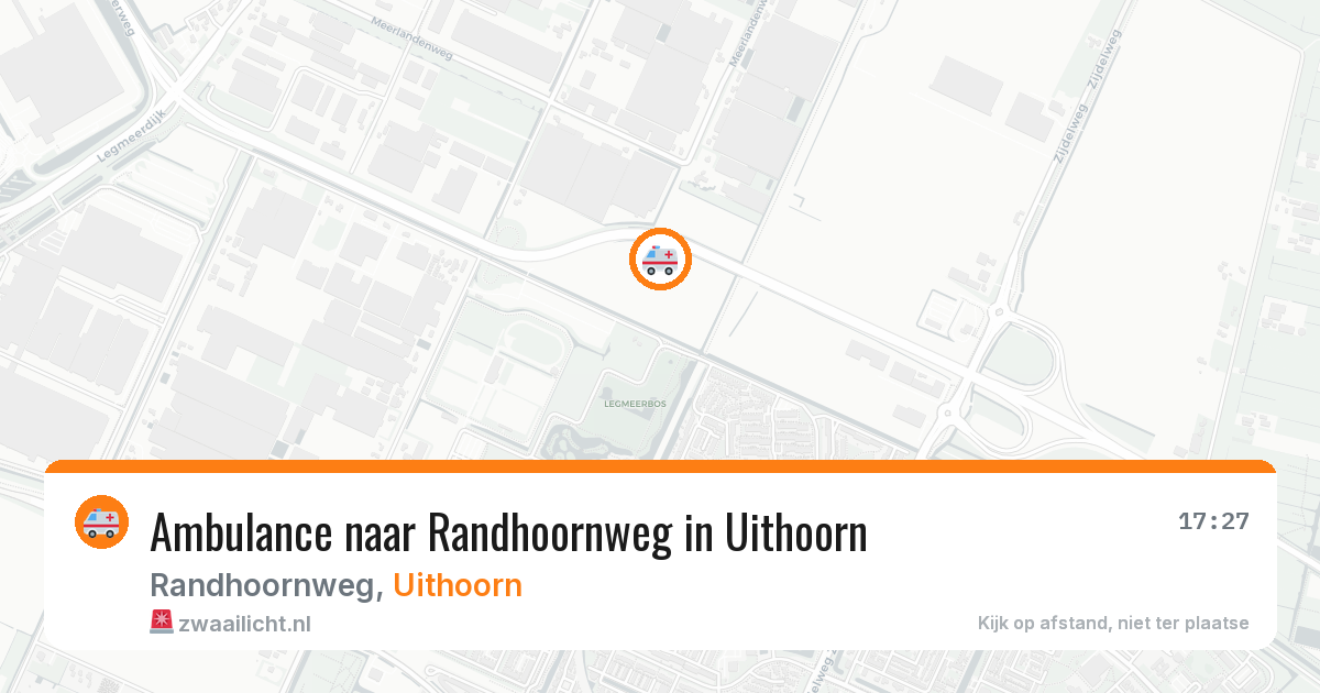 Ambulance naar Randhoornweg in Uithoorn — 16 mei 2026