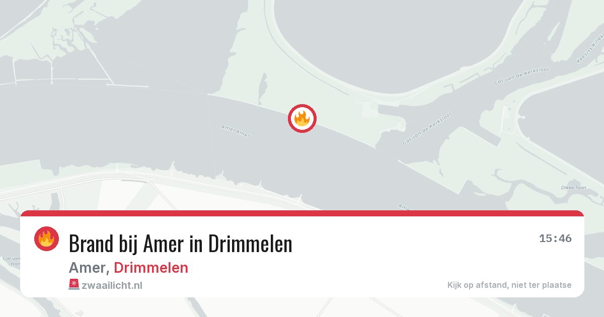 Brand bij Amer in Drimmelen — 27 jun 2026