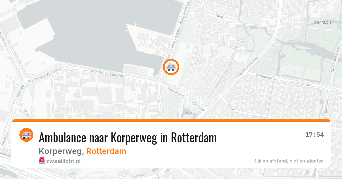 Ambulance naar Korperweg in Rotterdam — 12 jul 2026