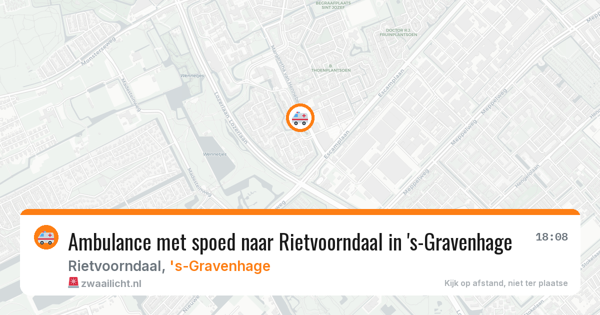 Ambulance met spoed naar Rietvoorndaal in 's-Gravenhage — 3 mei 2026