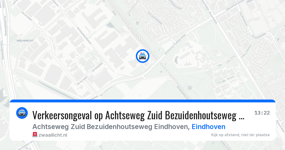Verkeersongeval op Achtseweg Zuid Bezuidenhoutseweg Eindhoven in Eindhoven — 10 feb 2026