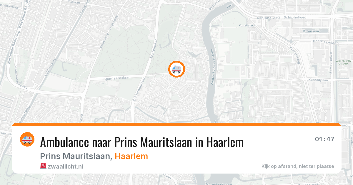 Ambulance naar Prins Mauritslaan in Haarlem — 5 mei 2026