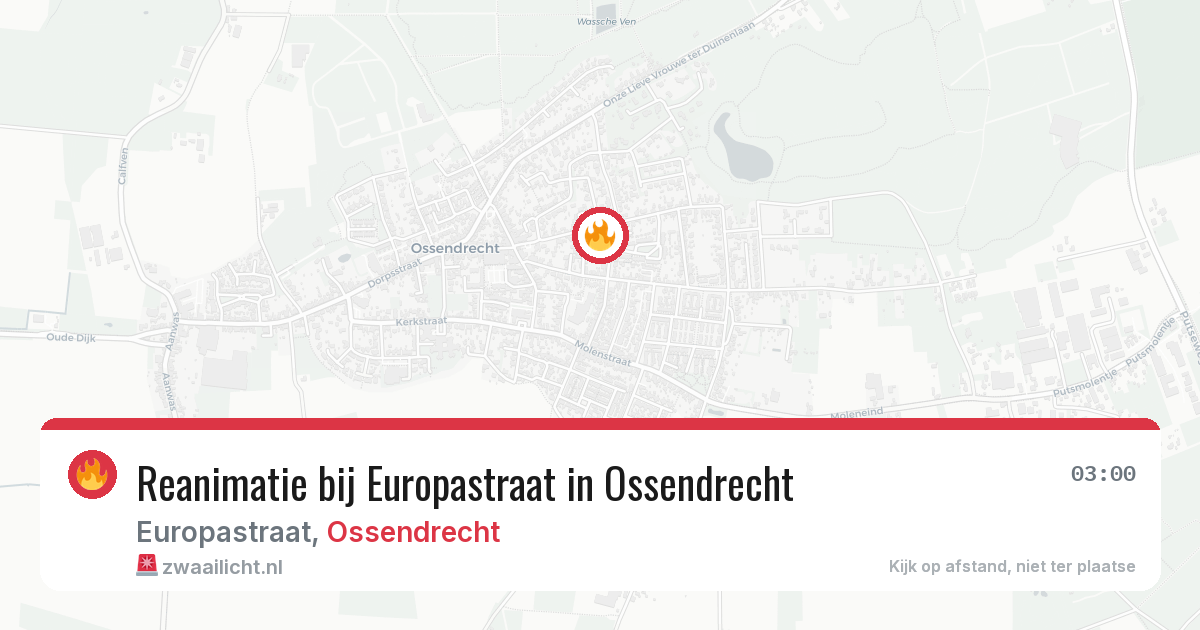 Reanimatie bij Europastraat in Ossendrecht — 9 apr 2026