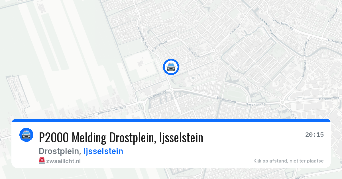P2000 Melding Drostplein, Ijsselstein — 27 mei 2026