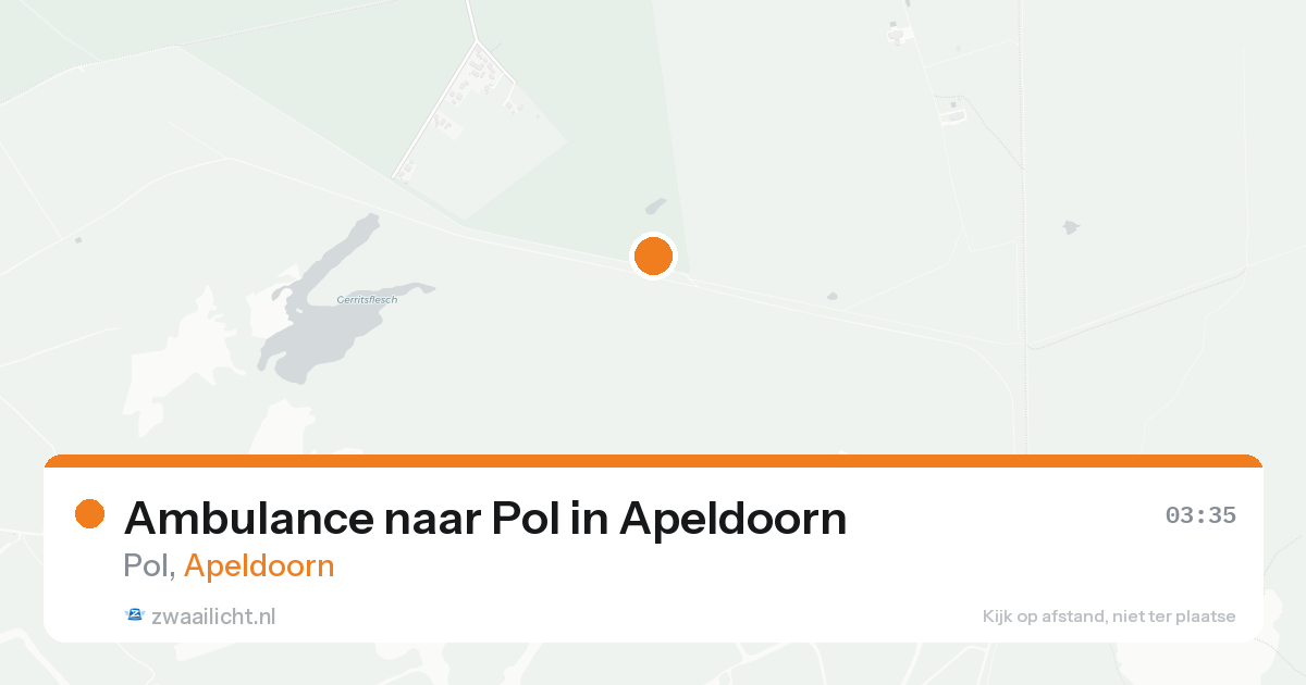 Ambulance naar Pol in Apeldoorn — 8 feb 2026
