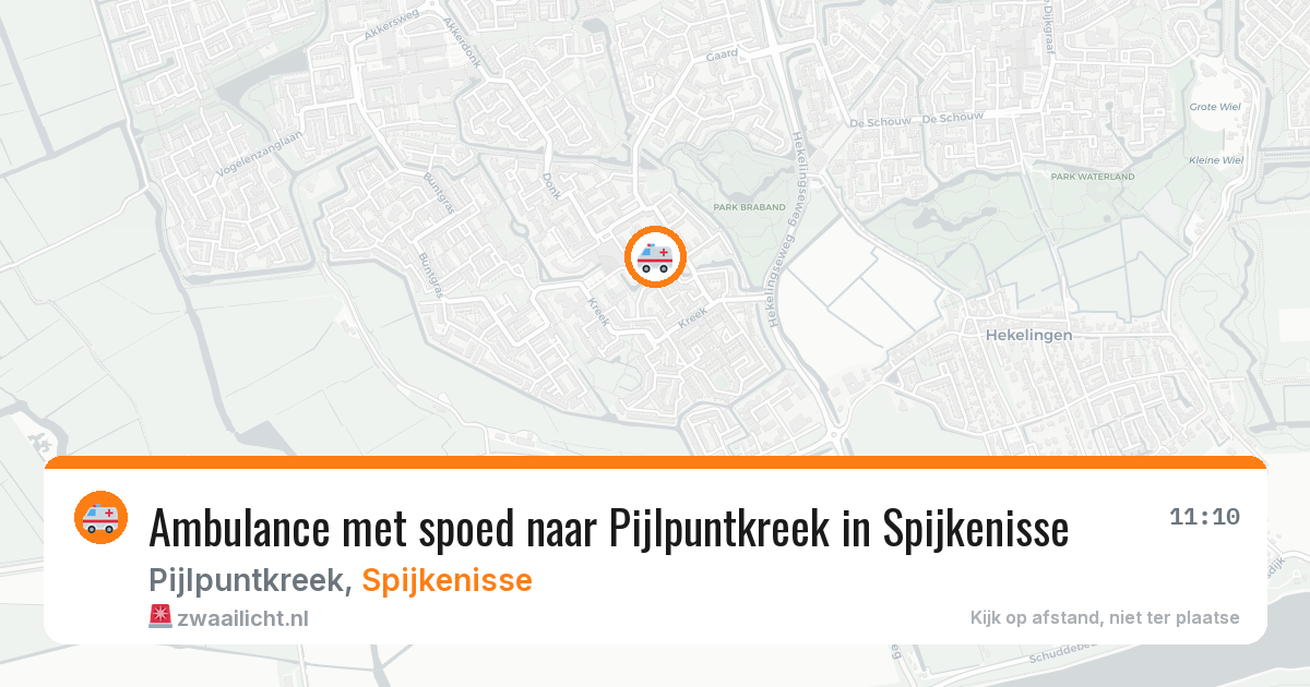 Ambulance met spoed naar Pijlpuntkreek in Spijkenisse — 6 jun 2026