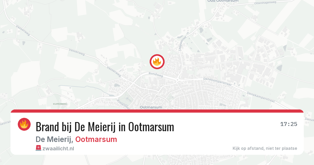 Brand bij De Meierij in Ootmarsum — 19 jan 2026