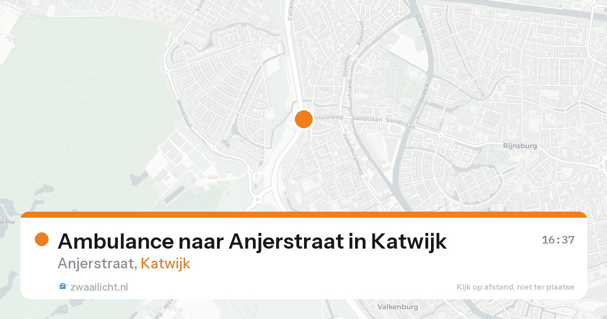 Ambulance naar Anjerstraat in Katwijk — 21 aug 2026