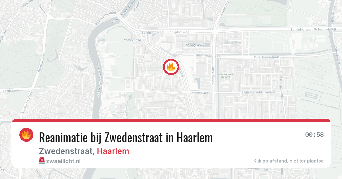 Reanimatie bij Zwedenstraat in Haarlem — 23 jun 2026