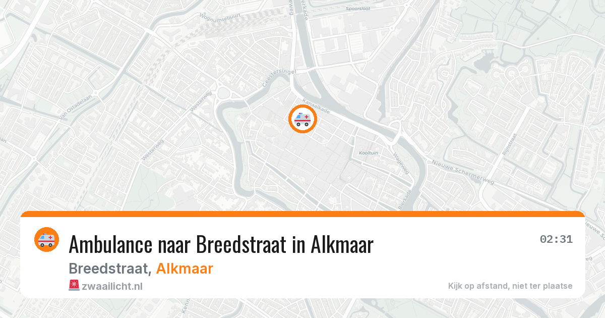 Ambulance naar Breedstraat in Alkmaar — 1 apr 2026