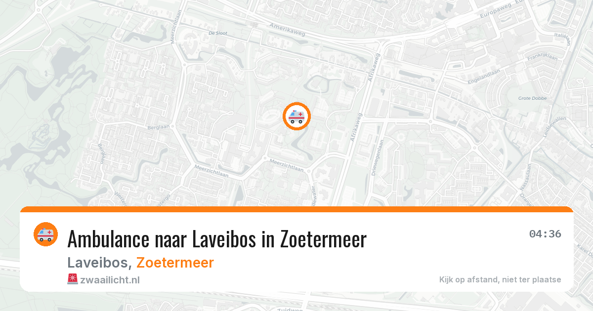 Ambulance naar Laveibos in Zoetermeer — 19 mrt 2026