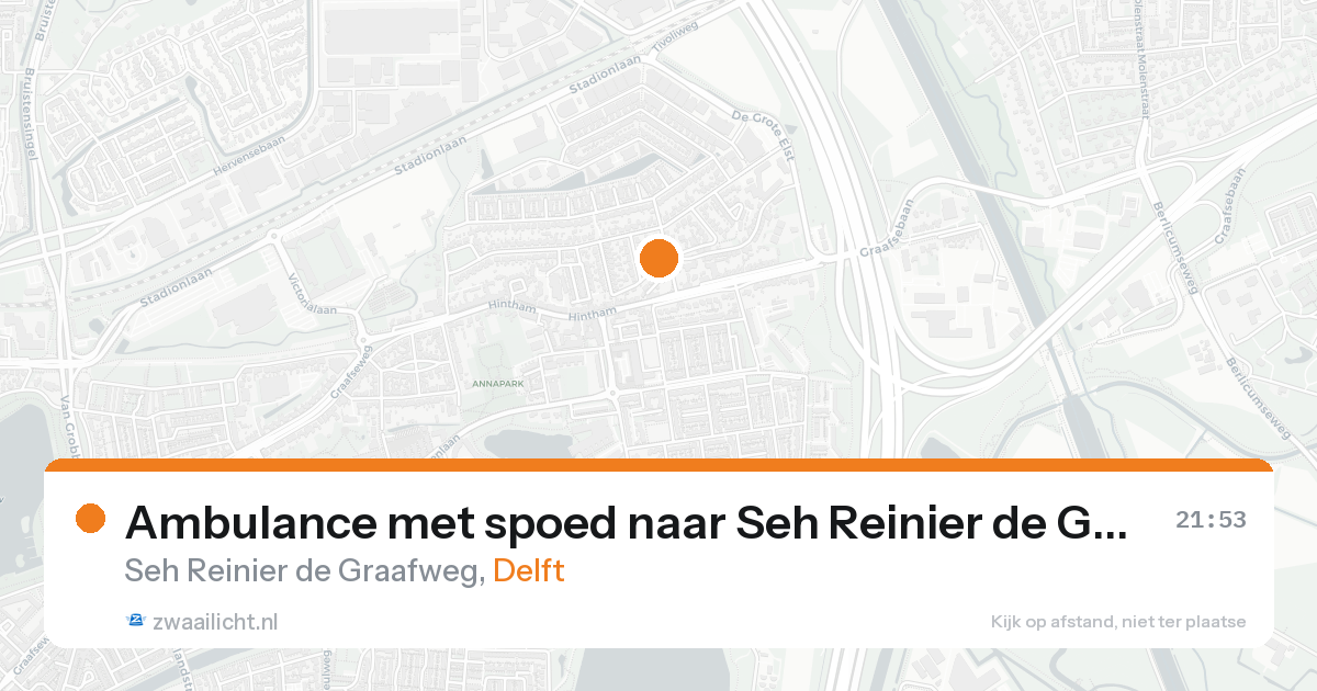 Ambulance met spoed naar Seh Reinier de Graafweg in Delft — 7 feb 2026