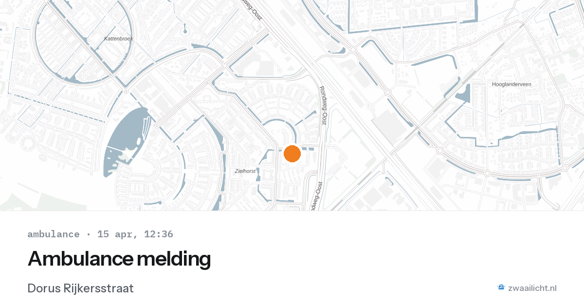 Ambulance melding — 15 apr 2026