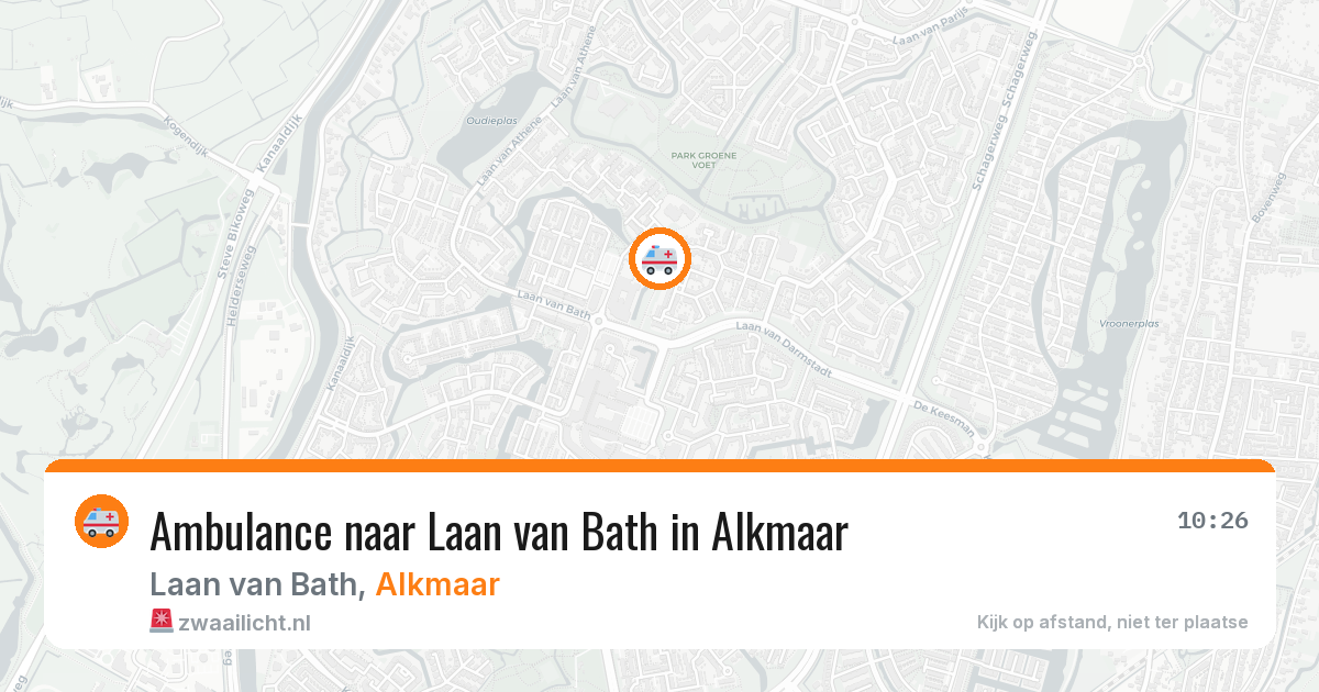 Ambulance naar Laan van Bath in Alkmaar — 31 mrt 2026
