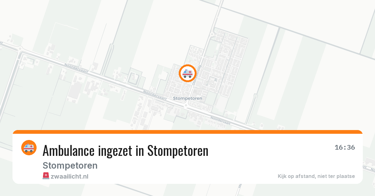 Ambulance ingezet in Stompetoren — 5 aug 2026
