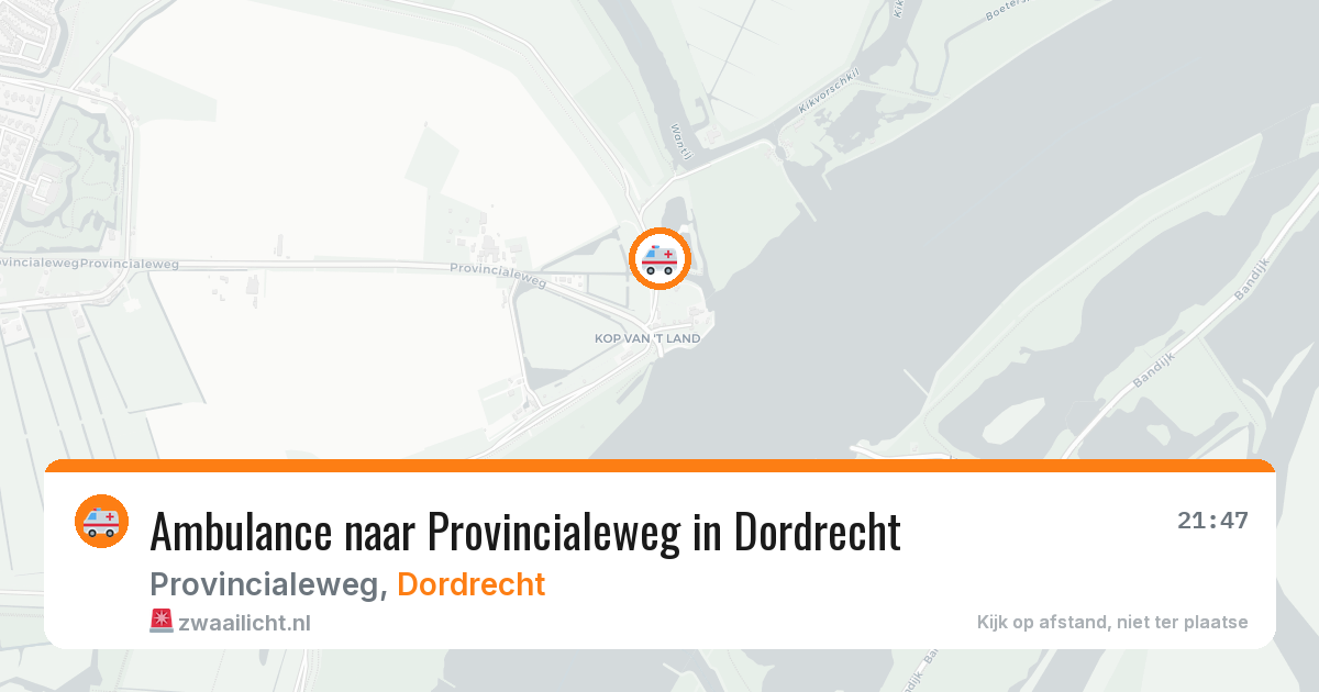 Ambulance naar Provincialeweg in Dordrecht — 4 jun 2026