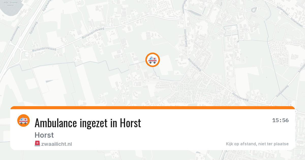 Ambulance ingezet in Horst — 6 jun 2026