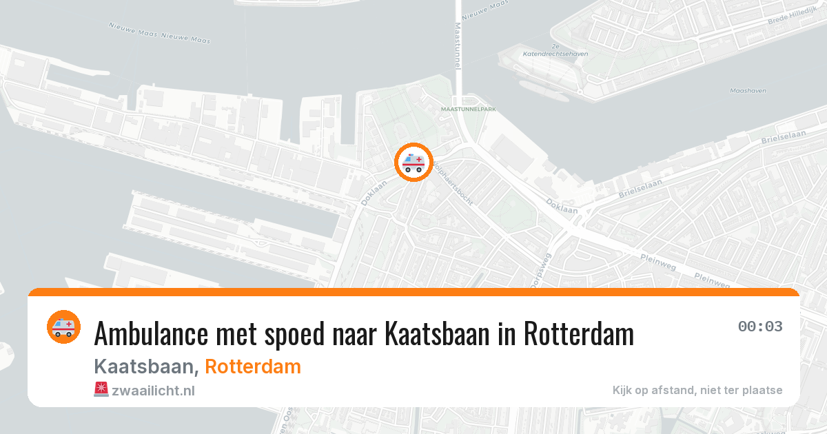 Ambulance met spoed naar Kaatsbaan in Rotterdam — 29 jun 2026