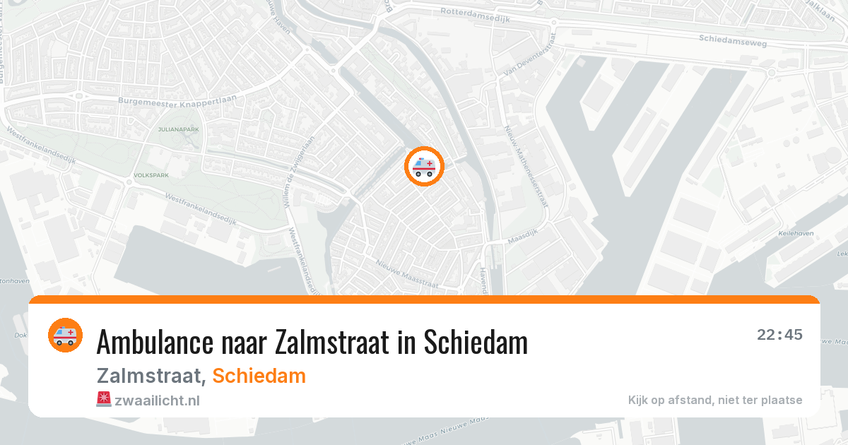 Ambulance naar Zalmstraat in Schiedam — 24 jun 2026