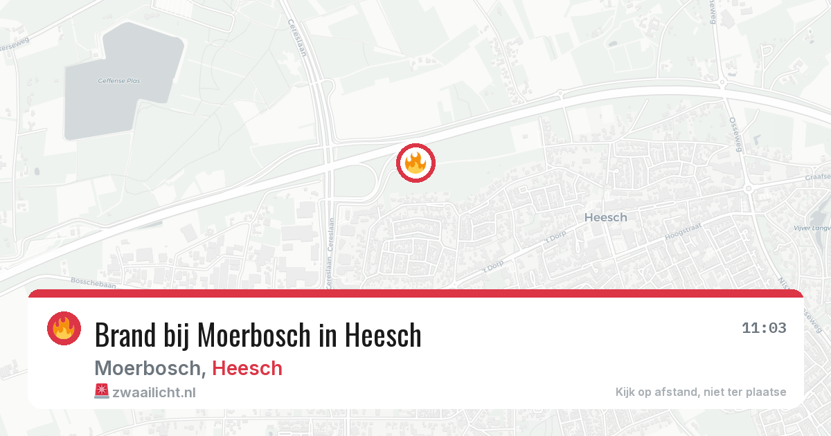 Brand bij Moerbosch in Heesch — 28 jun 2026