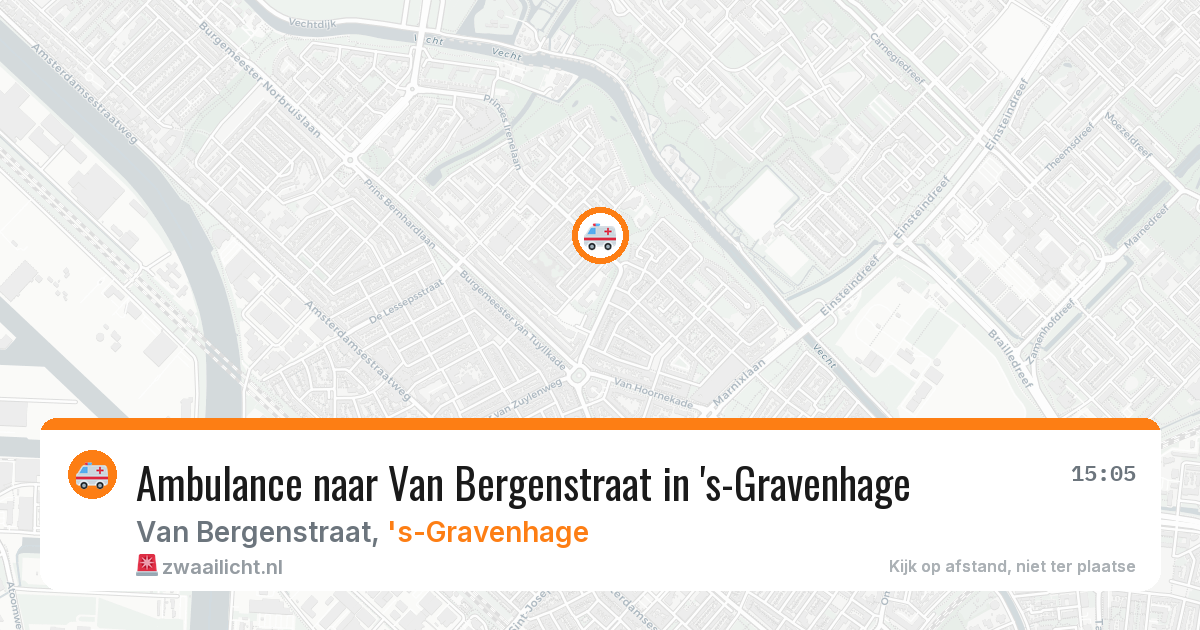 Ambulance naar Van Bergenstraat in 's-Gravenhage — 6 mrt 2026