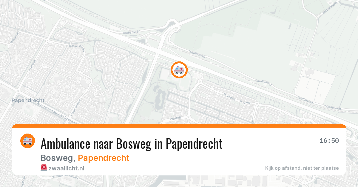 Ambulance naar Bosweg in Papendrecht — 6 apr 2026