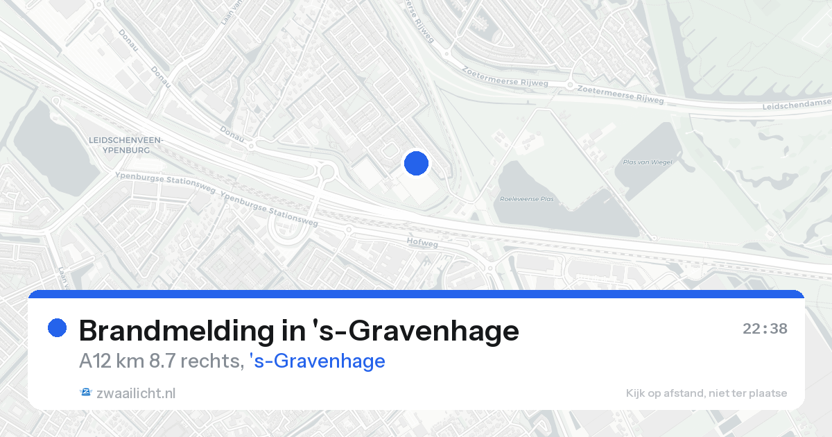 Brandmelding in 's-Gravenhage — 24 aug 2026