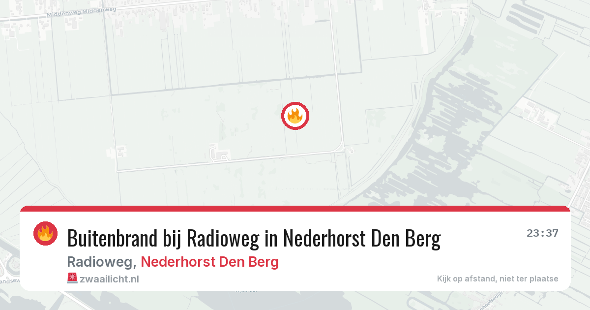 Buitenbrand bij Radioweg in Nederhorst Den Berg — 3 jul 2026