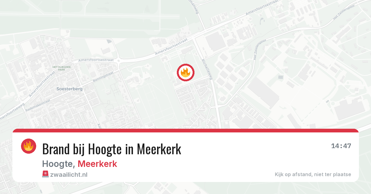 Brand bij Hoogte in Meerkerk — 1 mrt 2026