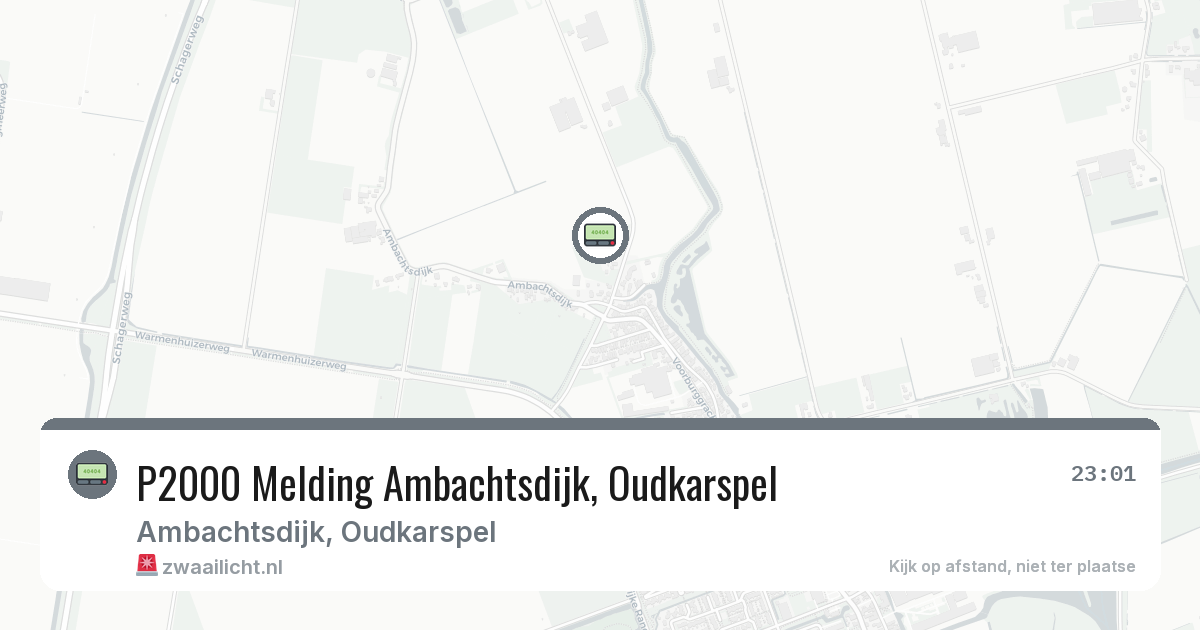 P2000 Melding Ambachtsdijk, Oudkarspel — 19 jun 2026